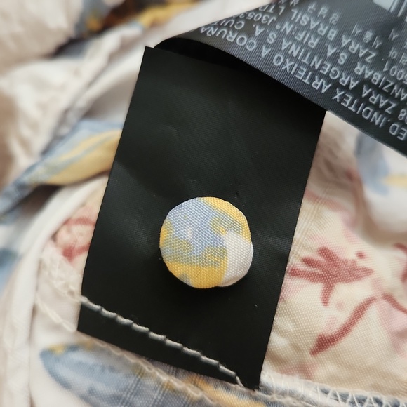 ZARA BOHO TIERED FLOWY MINI  DRESS - Picture 9 of 9